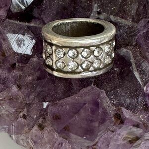 Brighton white crystals spacer bead